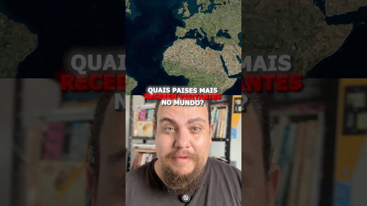 Quais os paises mais visitados do mundo #geografia #mapas #turismo