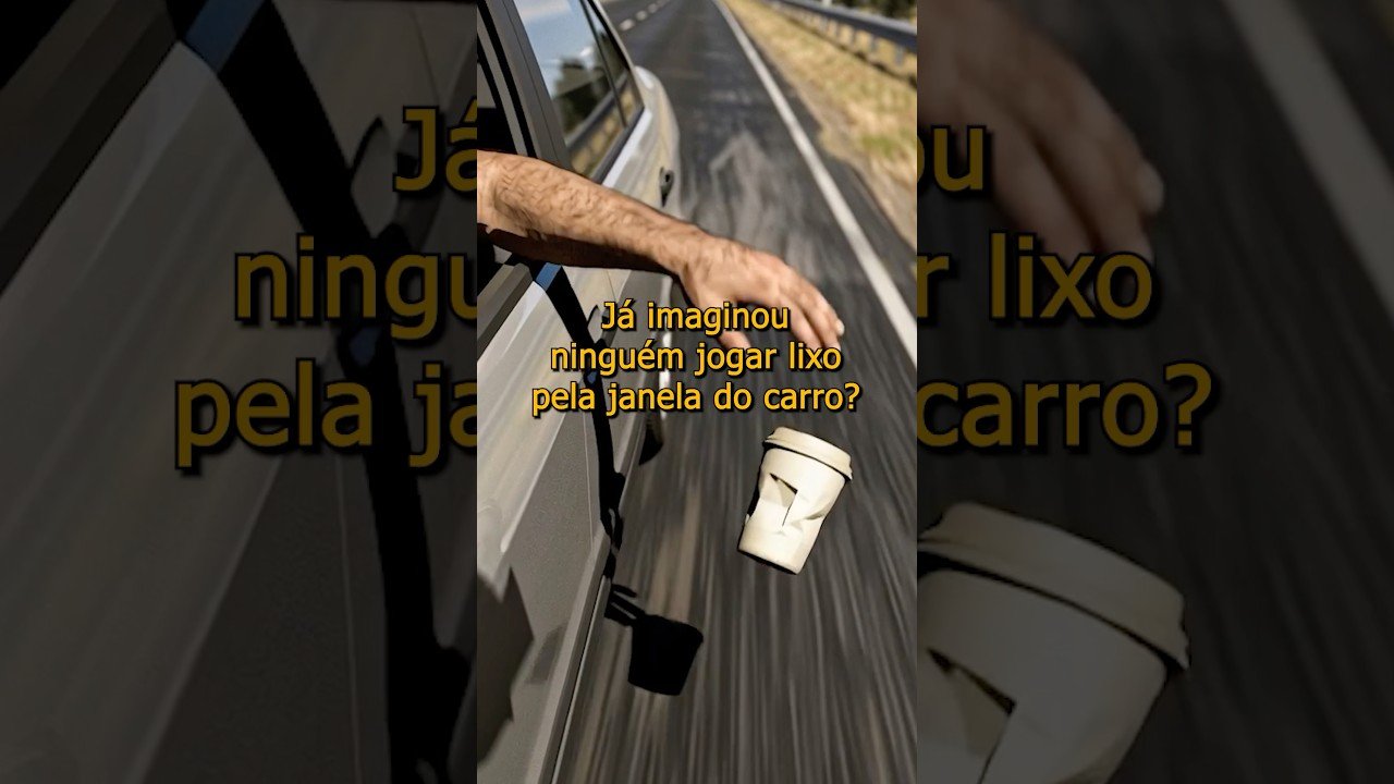 Já imaginou viver em um mundo que ninguem joga lixo pela janela? #jaimaginouisso #curiosidades #lixo