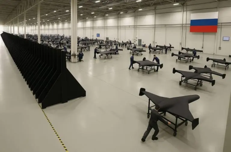 Adolescentes ajudam a montar drones de guerra na Rússia