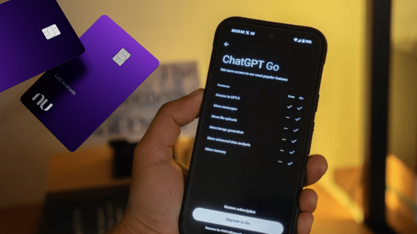 ChatGPT Go chega ao Brasil e com oferta para clientes Nubank