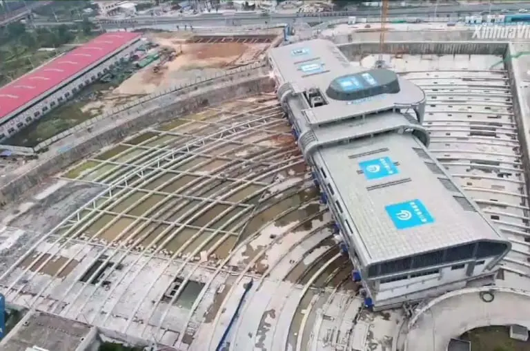 China moveu terminal de 30 mil toneladas em apenas 40 dias