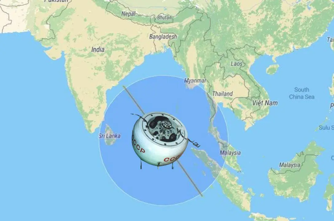 Espaçonave soviética caiu no Oceano Índico após 53 anos no espaço