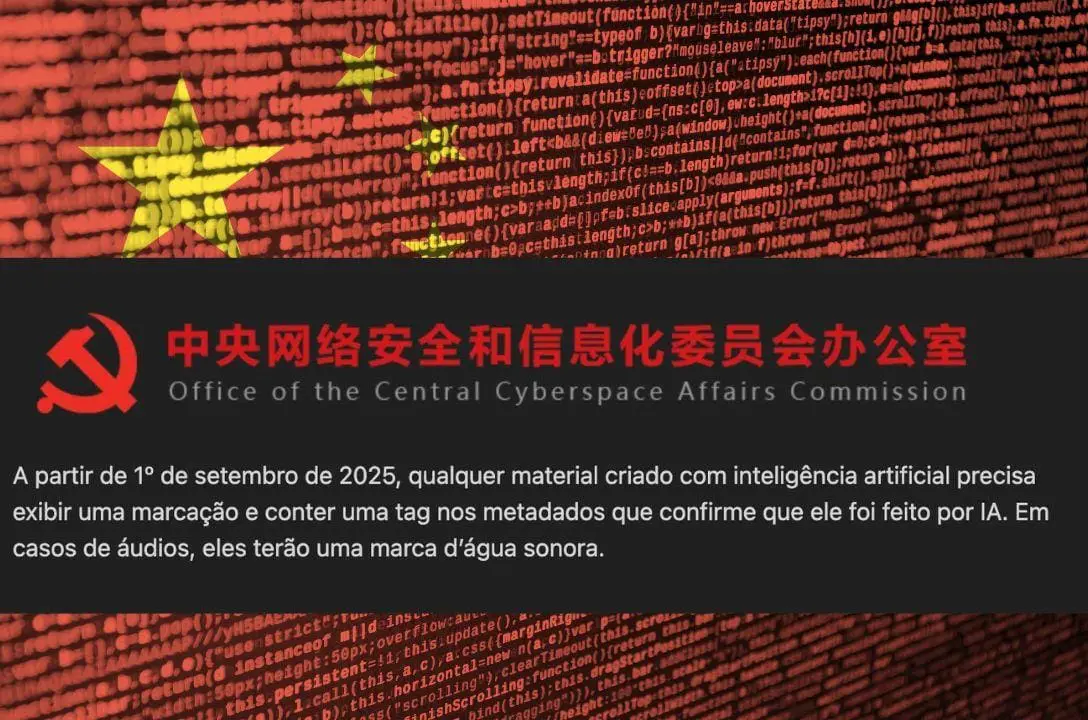 Nova lei da IA na China - Conteúdos terão selo de identificação