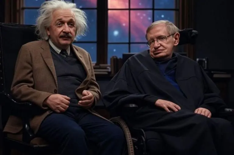 O dia de hoje une profundamente Einstein e Stephen Hawking