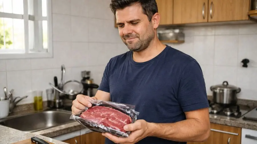 Carne a vácuo com mau cheiro é normal? Saiba o que fazer Nesse caso, a carne a vácuo com mau cheiro pode estar estragada, mesmo que ainda esteja dentro do prazo de validade