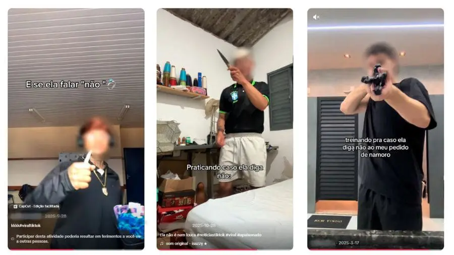 A trend &ldquo;caso ela diga n&atilde;o&rdquo; levantou preocupa&ccedil;&otilde;es sobre como conte&uacute;dos violentos podem se espalhar rapidamente nas redes sociais