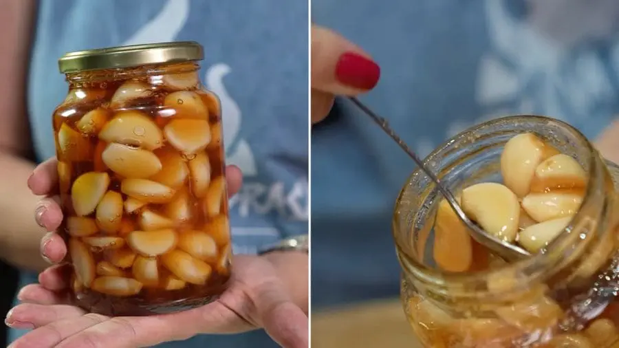 Conserva de alho com mel pode transformar suas receitas A conserva de alho com mel pode mudar completamente o sabor de carnes, saladas e legumes sem exigir receitas complexas