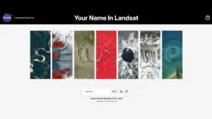 NASA lança ferramenta que escreve seu nome com fotos da Terra