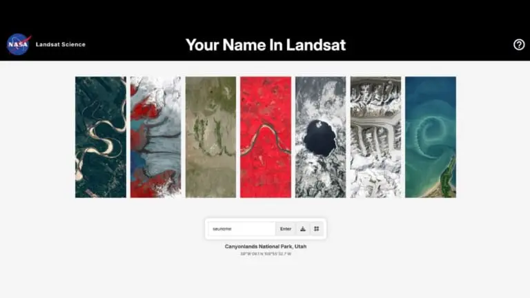 NASA lança ferramenta que escreve seu nome com fotos da Terra