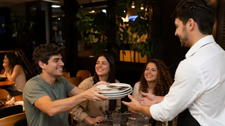 A psicologia explica o que significa ajudar o garçom a tirar a mesa
