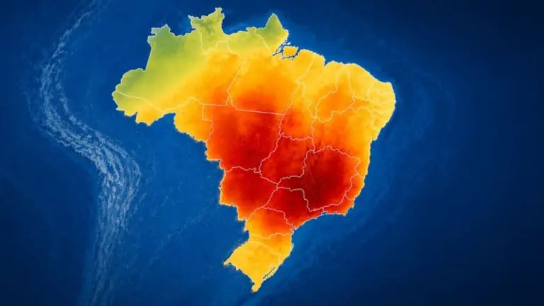 Onda de calor no Brasil por bloqueio atmosférico gera alerta no país