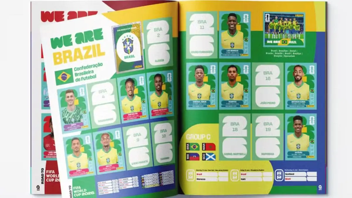 Na Copa de 2022, um pacote custava R$ 4,00 e vinha com cinco figurinhas. Agora, o valor subiu para R$ 7,00 por sete unidades.