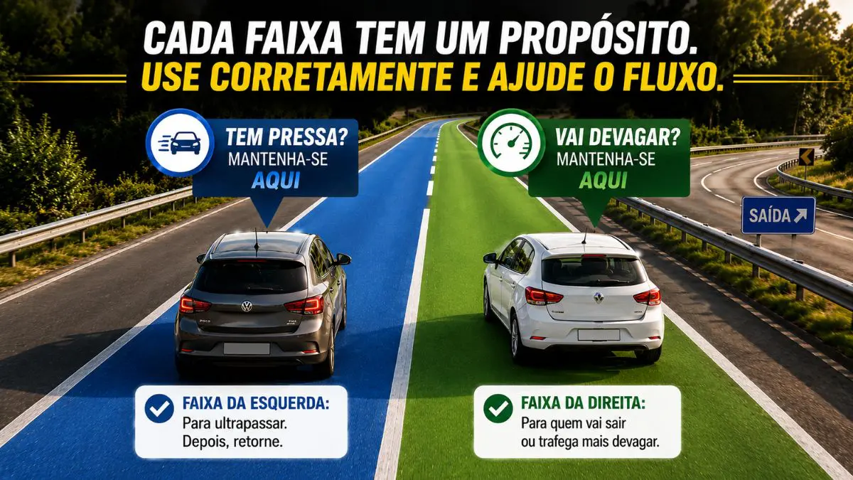 Travar a faixa da esquerda é infração média, mesmo na velocidade permitida na via O Código de Trânsito Brasileiro estabelece que deixar de dar passagem pela esquerda quando solicitado configura infração de trânsito.