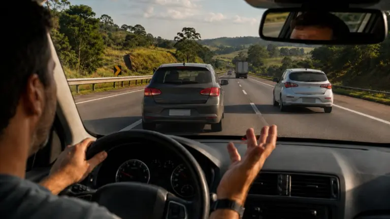 Travar a faixa da esquerda é infração média, mesmo na velocidade permitida na via