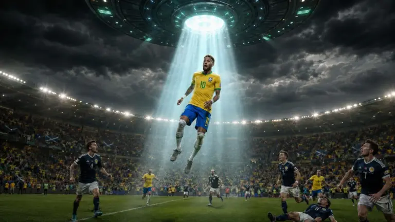 É hoje! Vidente previu invasão alienígena e abdução no jogo do Brasil