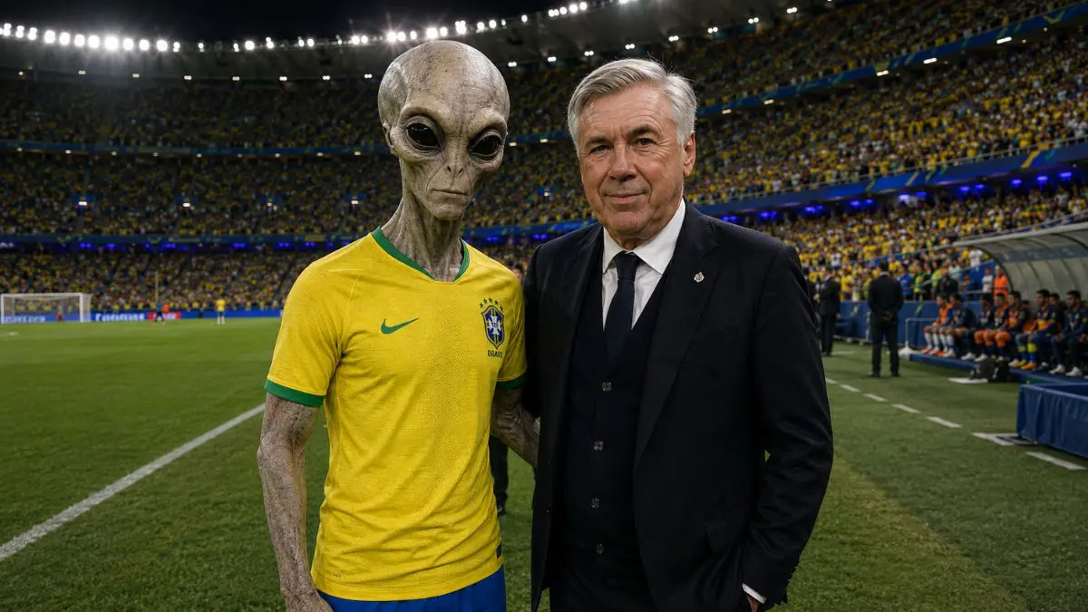É hoje! Vidente previu invasão alienígena e abdução no jogo do Brasil A ideia de que uma vidente previu invasão alienígena durante um jogo da Seleção Brasileira reúne praticamente todos os ingredientes necessários para viralizar.