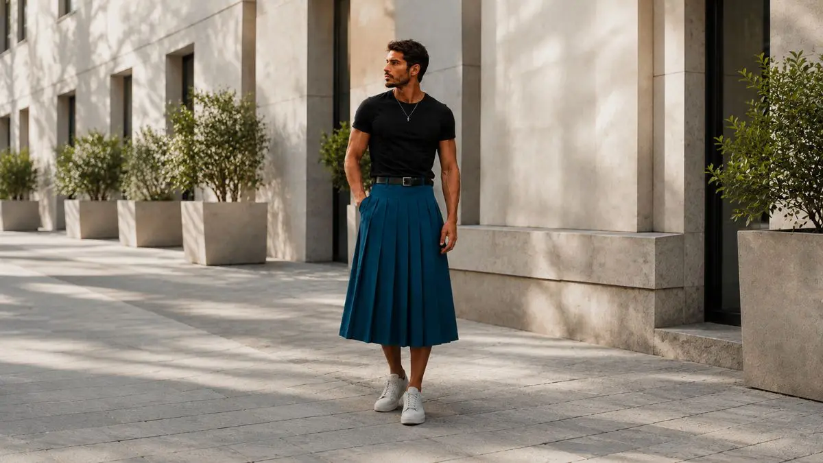 Moda agênero ganha espaço nos EUA e homens apostam cada vez mais em saias