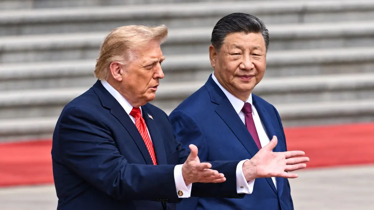 Xi Jinping estará nos EUA esta semana. O que está na pauta da reunião? Trump com Xi em Pequim, em maio: agenda bilateral e cenário político mundial no centro dos desafios entre os dois líderes - (crédito: Brendan SMIALOWSKI/AFP)