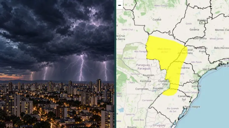 Ciclone extratropical provoca alerta laranja em 5 estados do Brasil