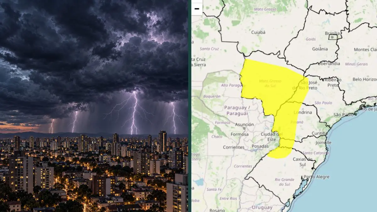 Ciclone extratropical provoca alerta laranja em 5 estados do Brasil