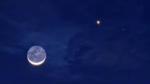 Lua e Vênus se encontrarão no céu nesta noite. Saiba como observar