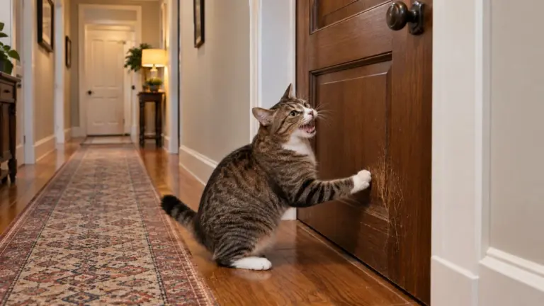 Por que gatos miam para abrir a porta, mas não entram quando você abre?