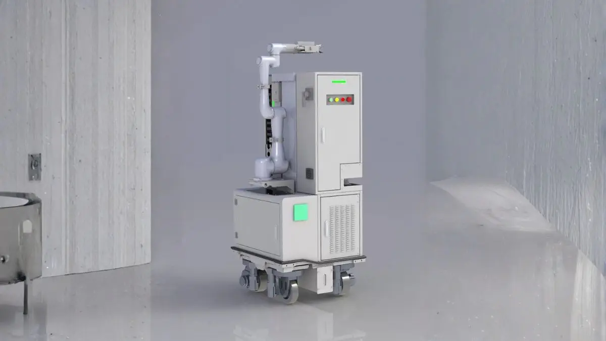 Robô pintor usa IA para desviar de obstáculos e cobre até 237 m² por hora Um operador precisa configurar o serviço, monitorar o funcionamento, abastecer o reservatório e, dependendo do local, transportar ou reposicionar a máquina