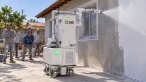 Robô pintor usa IA para desviar de obstáculos e cobre até 237 m² por hora