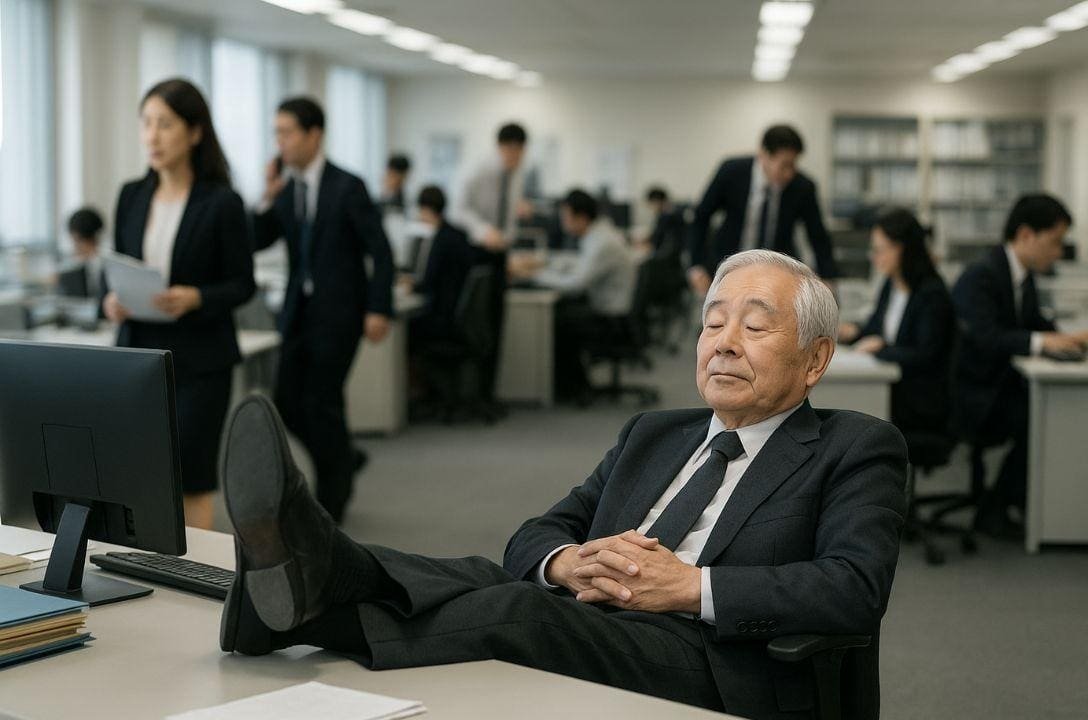 49% das empresas japonesas tem um 'tiozão que não faz nada'