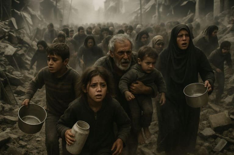 A tragédia silenciosa das crianças famintas em Gaza