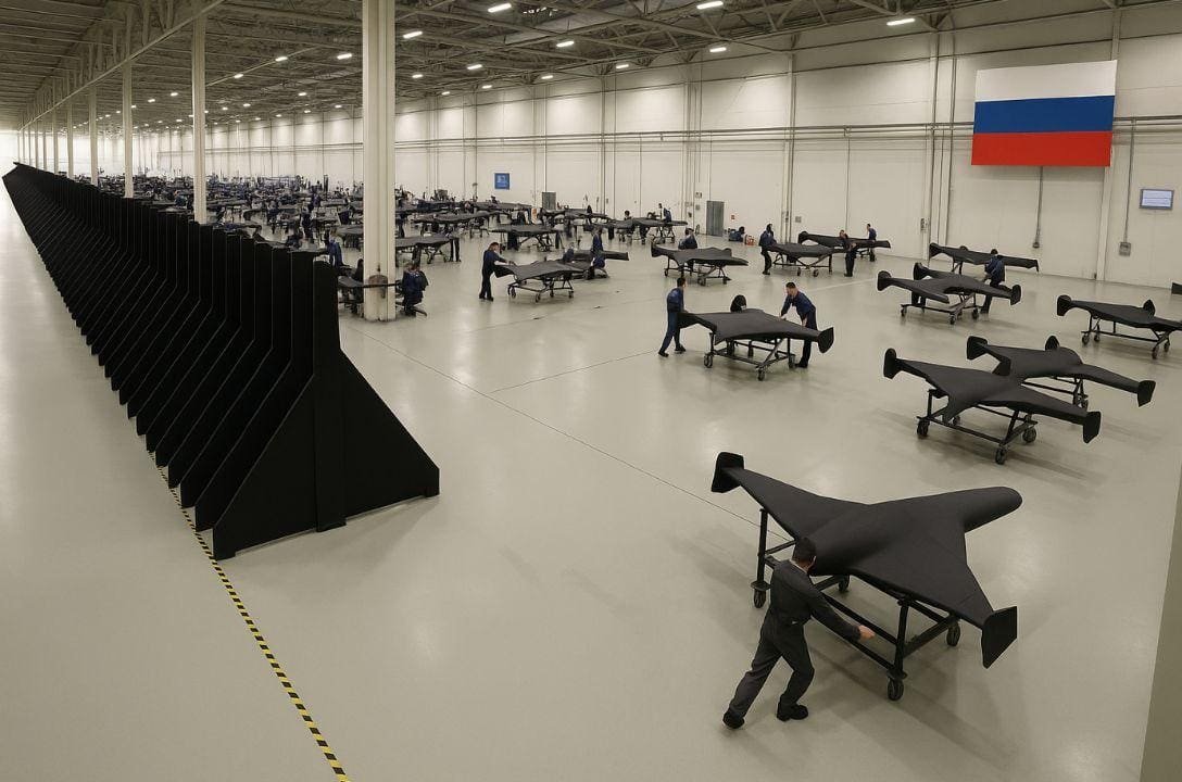 Adolescentes ajudam a montar drones de guerra na Rússia