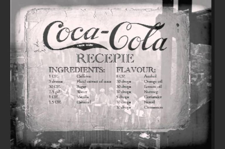 As primeiras Coca-Colas continham uma quantidade considerável de cocaína em sua fórmula