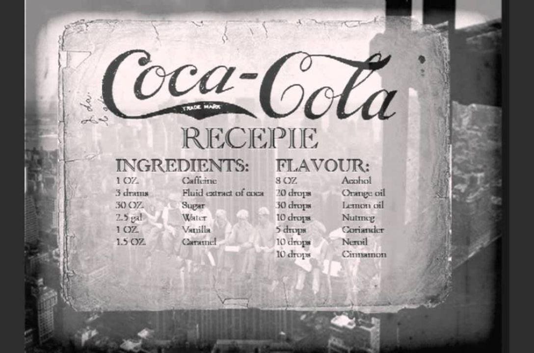 As primeiras Coca-Colas continham uma quantidade considerável de cocaína em sua fórmula
