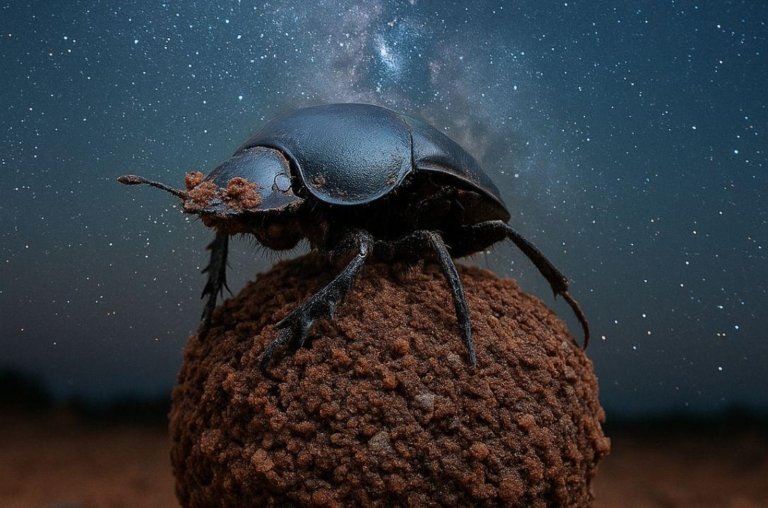 Besouros rola-bosta utilizam a Via Láctea para se orientar.