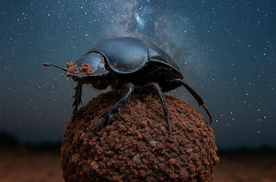 Besouros rola-bosta utilizam a Via Láctea para se orientar.