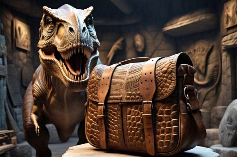 Bolsa feita com couro de T-Rex - Já imaginou isso?