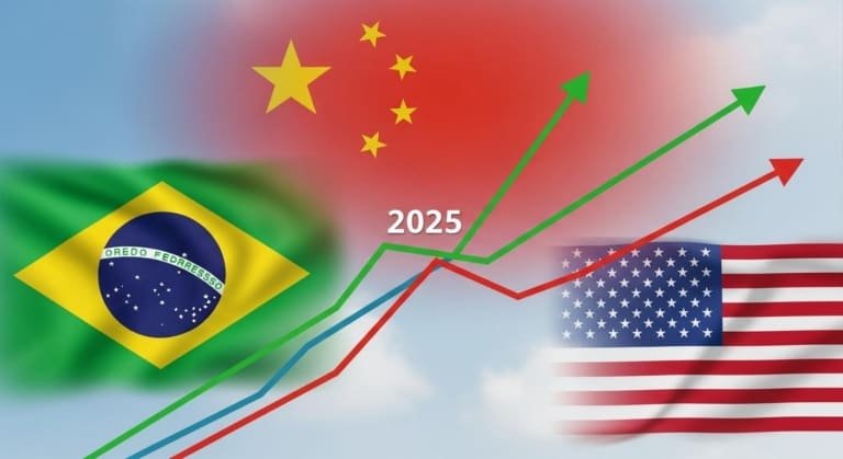 Brasil já vende mais para a China do que para os EUA em 2025