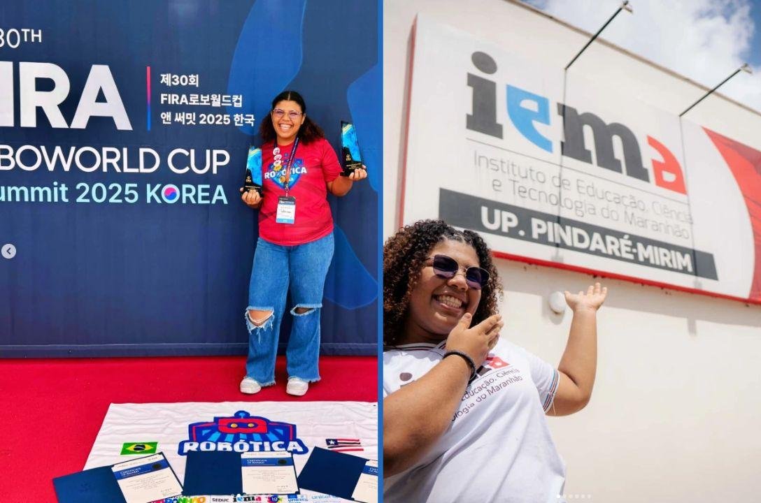 Brasileira de escola pública brilha no mundial de robótica