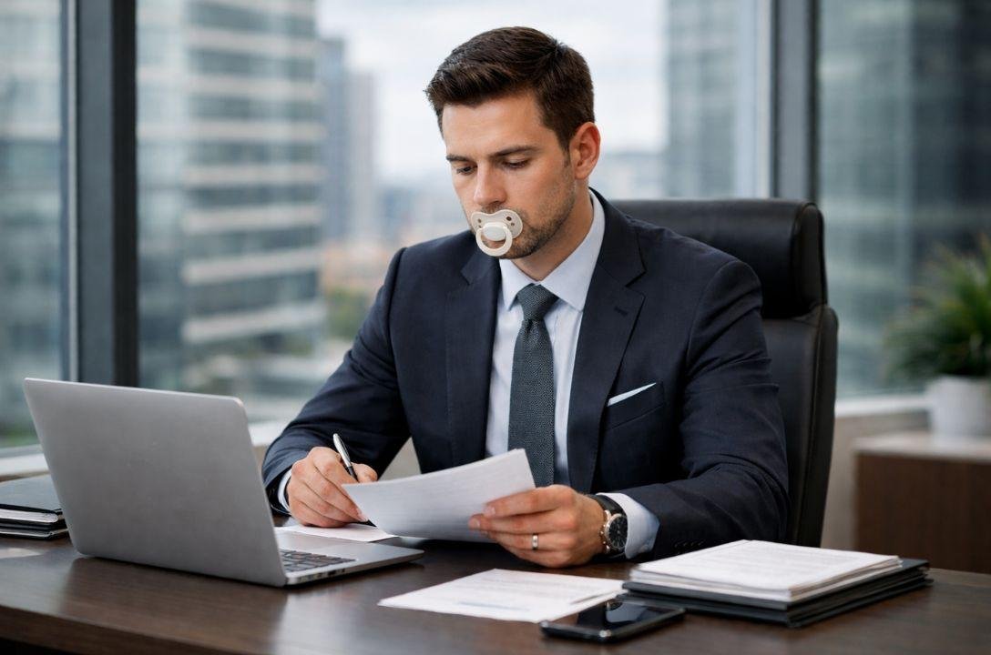 Cada vez mais adultos usam chupetas para aliviar o estresse