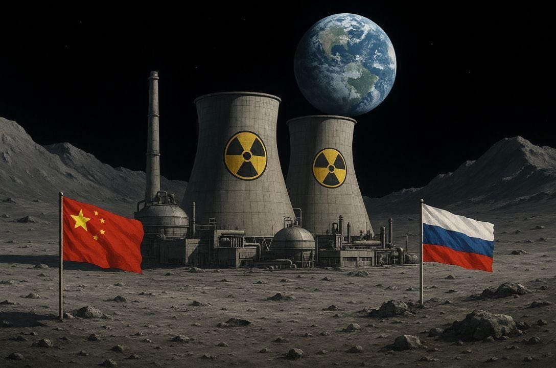 China e Rússia anunciaram usina nuclear em base na Lua