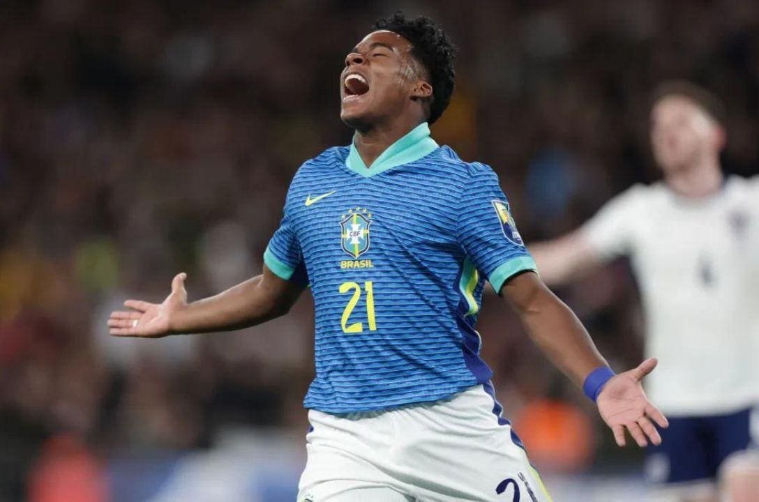 Endrick se torna o quarto jogador mais jovem a marcar pela Seleção Brasileira de Futebol