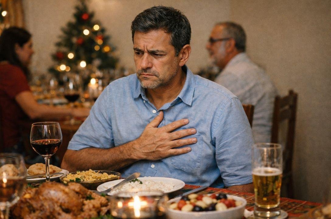 Excessos de fim de ano elevam risco de infarto em até 37%