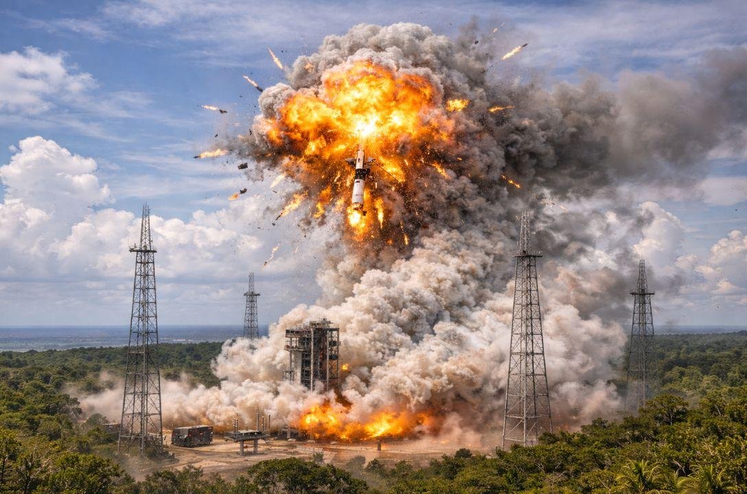 Foguete sul-coreano explode em lançamento no Brasil