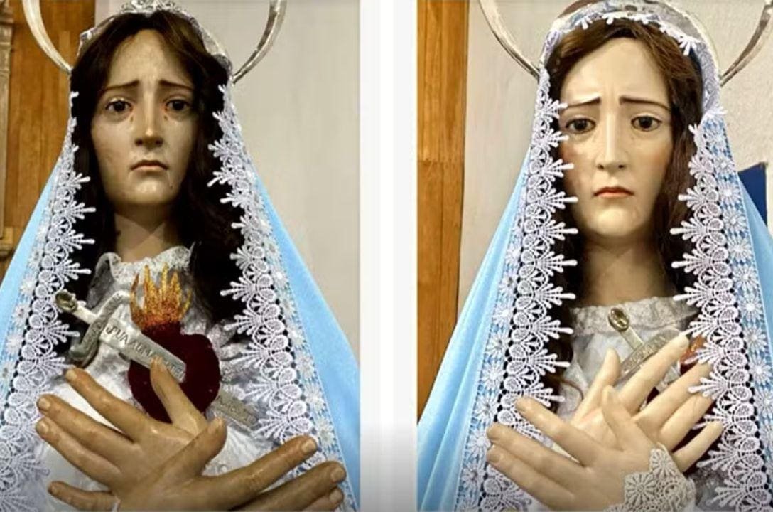 "Harmonização facial” em Santa do século 18 choca fiéis