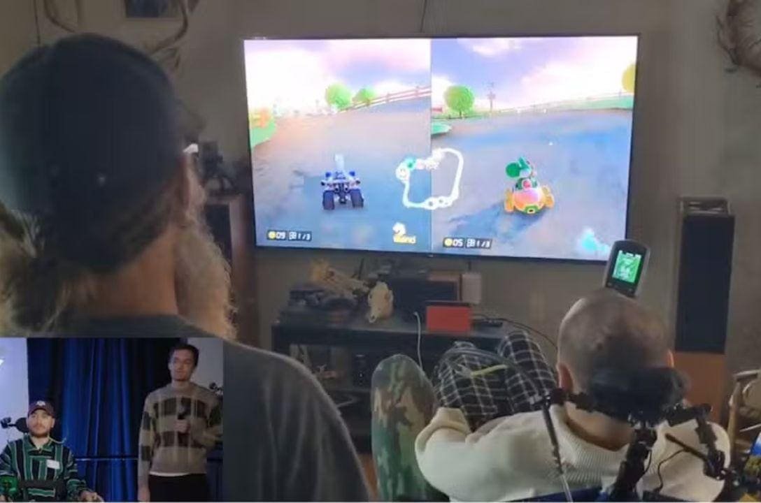 Homem com chip cerebral da Neuralink joga Mario Kart cusando o "poder da mente"