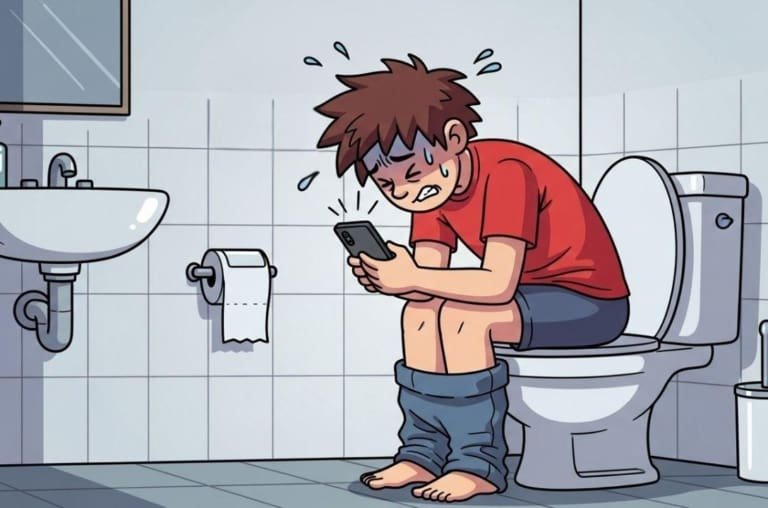 Levar celular ao banheiro pode aumentar risco de hemorroidas