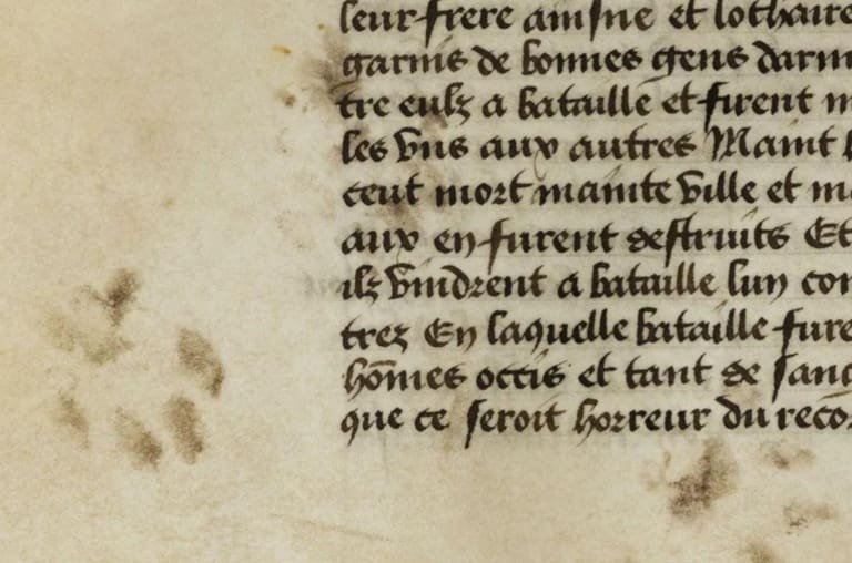 Manuscrito do século XV guarda marcas de um gato curioso