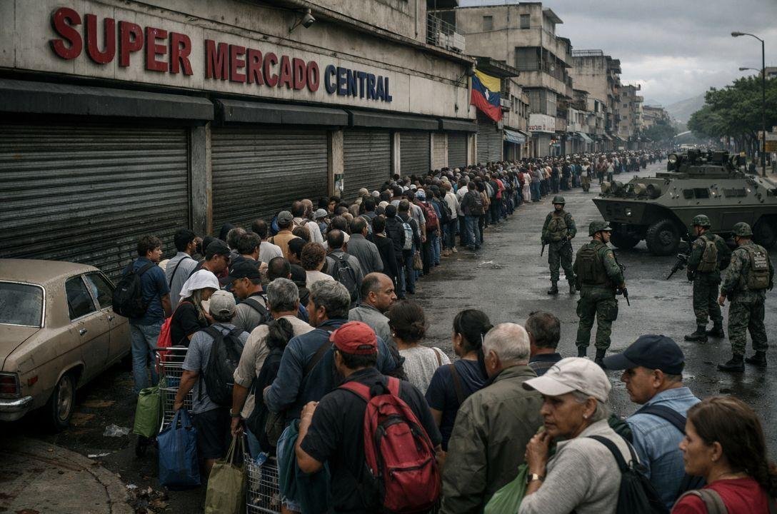 Medo de desabastecimento gera filas em mercados da Venezuela