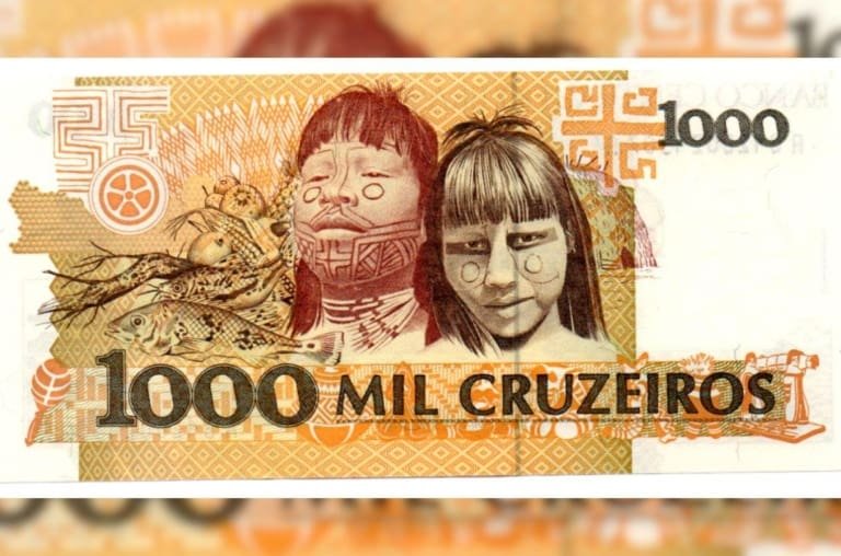 Morreu líder indígena que estampou nota de mil cruzeiros