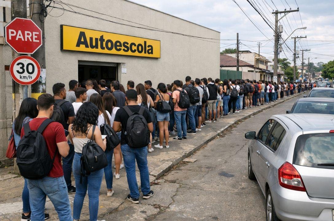 Mudança na CNH gera alta de procura de até 200% nas autoescolas
